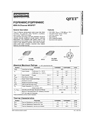 DataSheet FQPF6N60C pdf